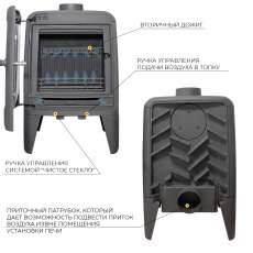 Печь-камин EVEREST М7 в Гомеле