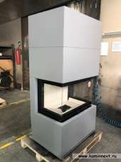 Камин Родос 800 СЛОНОВАЯ КОСТЬ шамот черный в Гомеле