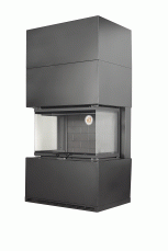 Камин Родос 800 ЧЕРНЫЙ шамот черный в Гомеле