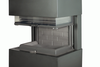 Камин Родос 800 ЧЕРНЫЙ шамот черный в Гомеле