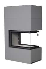 Камин Родос 900 ГРАФИТ, шамот белый в Гомеле