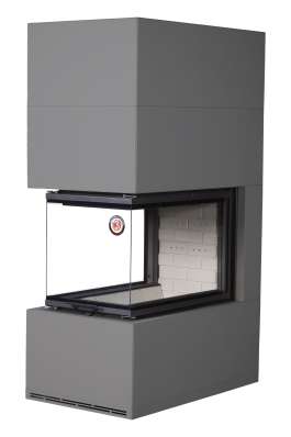 Камин Родос 900 ГРАФИТ, шамот белый в Гомеле