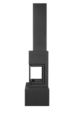 Камин МАДРИД на дровнике Гигант слева черный\белый шамот в Гомеле