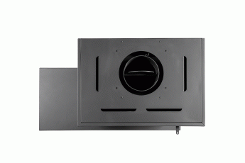 Камин МАДРИД на дровнике Гигант справа черный\белый шамот в Гомеле