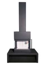 Камин МАДРИД на дровнике Гигант центральный черный\белый шамот в Гомеле