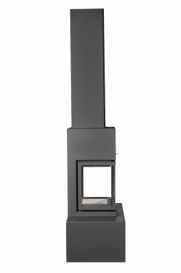 Камин МАДРИД на дровнике Гигант центральный черный\белый шамот в Гомеле