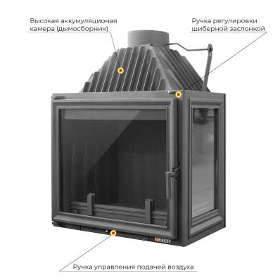 Каминная топка EVEREST A16 R правая в Гомеле