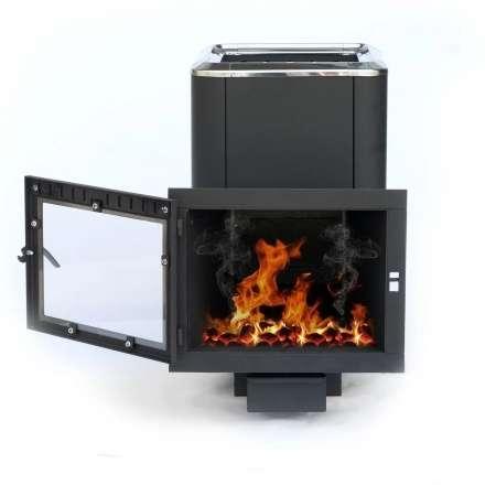 Печь банная чугунная СИБИРЬ 24 Конвекционная Панорамное стекло в Гомеле