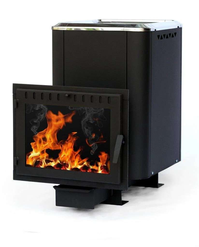 Печь банная чугунная СИБИРЬ 24 Конвекционная Панорамное стекло Амазонка бай фото в Гомеле