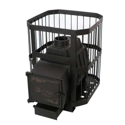 Печь банная чугунная СИБИРЬ 21 облегченная топка Амазонка бай фото в Гомеле