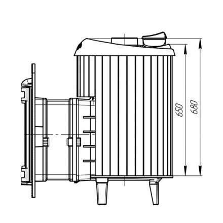 Банная печь ProMetall Атмосфера ламели Окаменевшее дерево в Гомеле