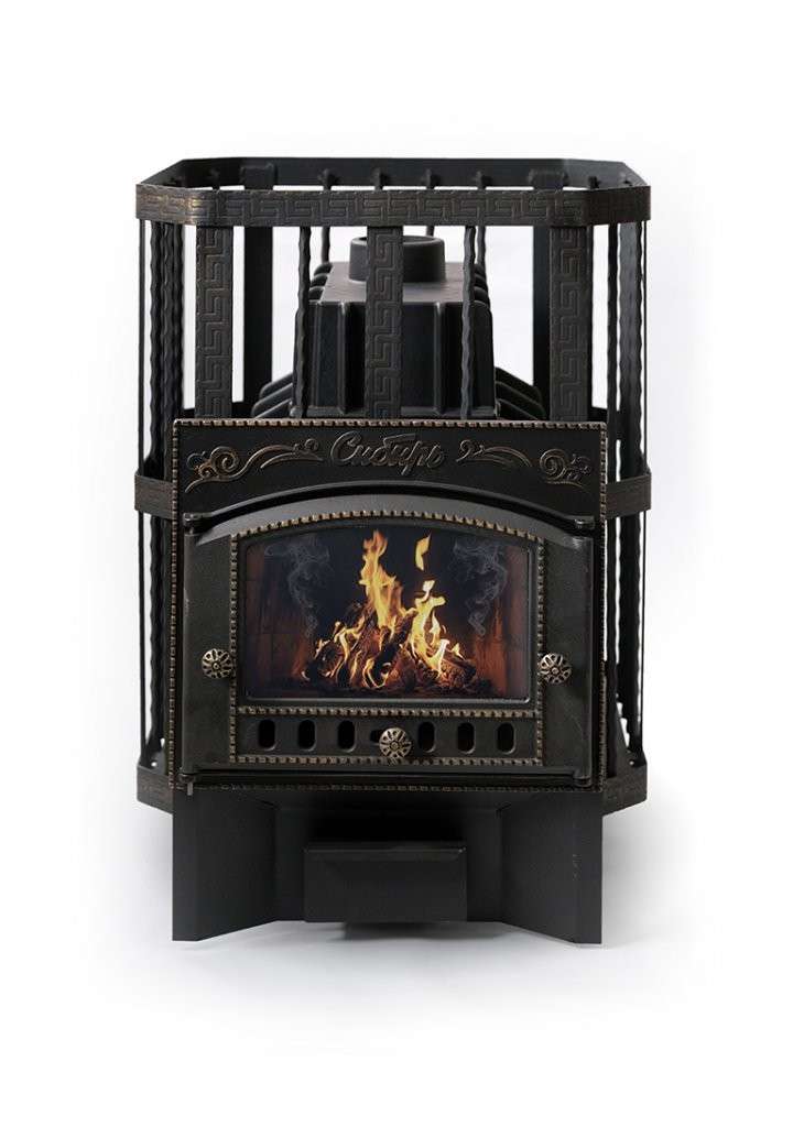 Печь банная Сибирь-24 с каминной дверцей Амазонка бай фото в Гомеле