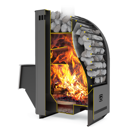 Печь для бани Теплодар Каскад-12Т Панорама в Гомеле