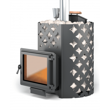 Банная печь ЭТНА 24 Панорама Закрытая каменка Амзонка бай фото в Гомеле