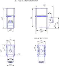 Печь для бани Теплодар Русь 12 Л Профи в Гомеле