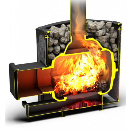 Печь для бани Теплодар Былина-18Ч Панорама в Гомеле