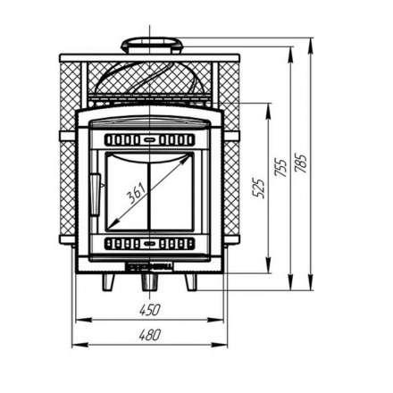 Банная печь ProMetall Атмосфера-М мини сетка в Гомеле