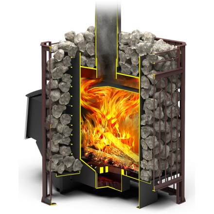 Печь для бани Теплодар Тамань-Сетка 20 Т в Гомеле