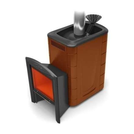 Печь для бани Термофор Гейзер 2014 Inox Витра ЗК терракота купить в Гомеле