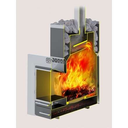 Печь для бани Теплодар Русь-12 ЛНЗП Профи Панорама (1.1) в Гомеле