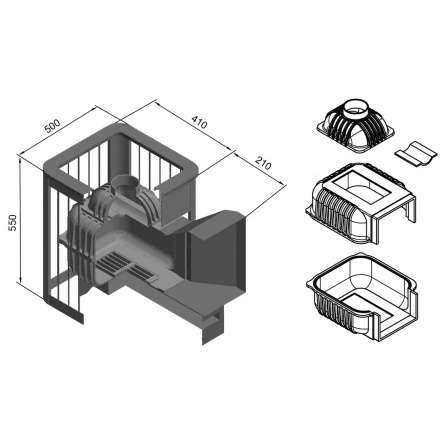 Печь для бани Этна Магма 14 (ДТ-3) в Гомеле