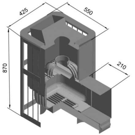 Печь для бани Этна Шторм 18 (ДТ-4С) в Гомеле