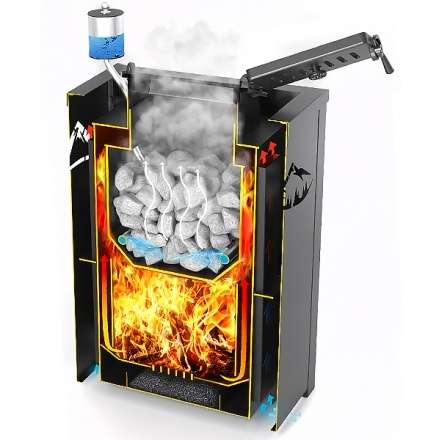 Печь для бани Везувий Эверест Inox 20 (281) в Гомеле