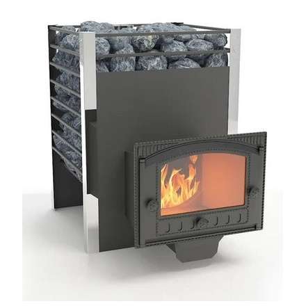 Печь для бани Добросталь Жара-люкс 20 панорамная дверка Амазонка бай фото в Гомеле