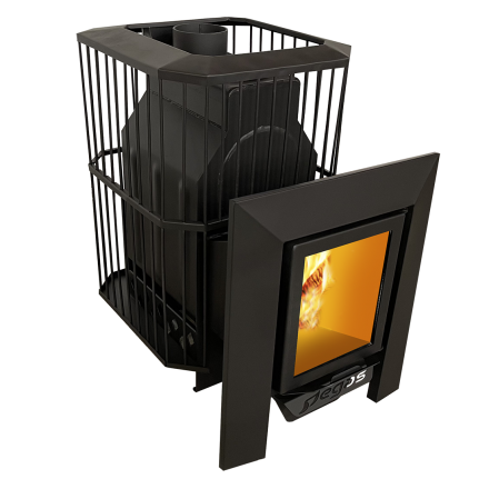 Банная печь Пегас 16 со стеклом сетка фото в Гомеле