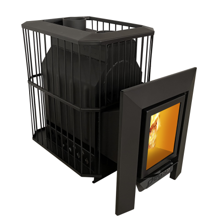 Банная печь Пегас 26 со стеклом сетка фото в Гомеле