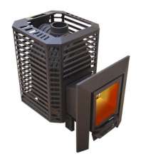 Банная печь Пегас 16 стекло нерж сетка премиум в Гомеле