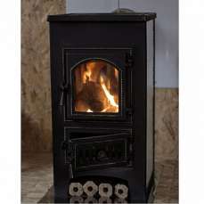 Купить стальной камин Везувий ПК-01 (270) в Гомеле фото в интерьере в Гомеле