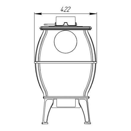Купить Печь-камин Печь-камин ProMetall Бахта (черная) чугун в Гомеле Амазонка бай фото в Гомеле