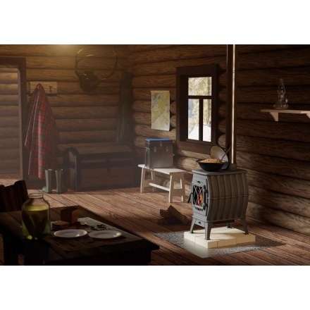 Купить Печь-камин Печь-камин ProMetall Бахта (черная) чугун в Гомеле Амазонка бай фото в Гомеле