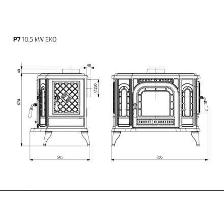 Купить Печь-камин Kawmet P7 LB в интерьере чугунный в Гомеле в Гомеле