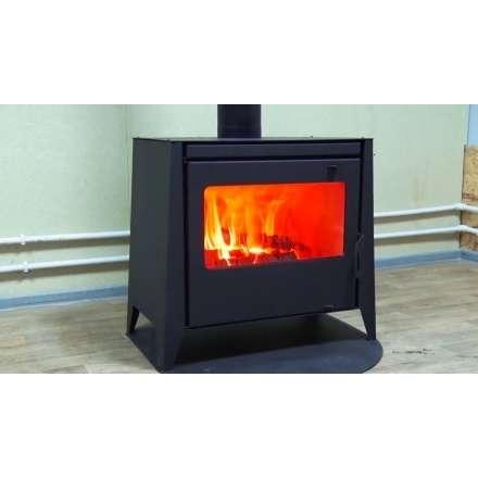 Печь-камин стальная со стеклом Бавария 12 фото в интерьере в Гомеле