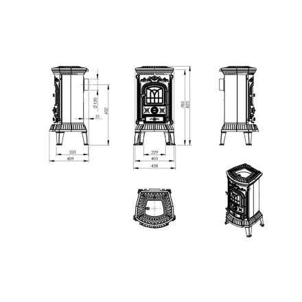 Купить Печь-камин Печь-камин NORDflam Verdo чугун в Гомеле Амазонка бай фото в Гомеле