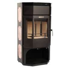 Стальной популярный камин с отделкой шамотом Сибирь 12 фото в Гомеле