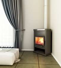 Стальной недорогой камин Теплодар ОВ-120 (угловой) фото в Гомеле