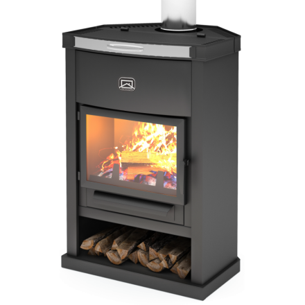 Печь-камин Теплодар ОВ-120 (угловой) Амазонка бай фото в Гомеле