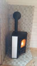 Купить Печь-камин Везувий ПК-01 (220) угловой бежевый 9 кВт в Гомеле фото в Гомеле