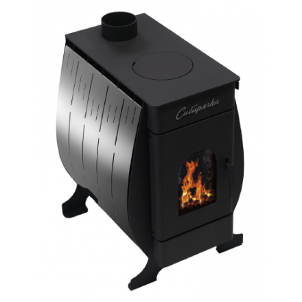 Печь воздухогрейная Сибирь Сибирячка-12 с кожухом из нерж. стали купить в Гомеле