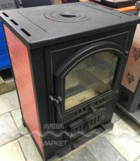 Купить Печь-камин Везувий ПК-01 (205) с плитой и т/о красн.12 кВт в Гомеле в Гомеле