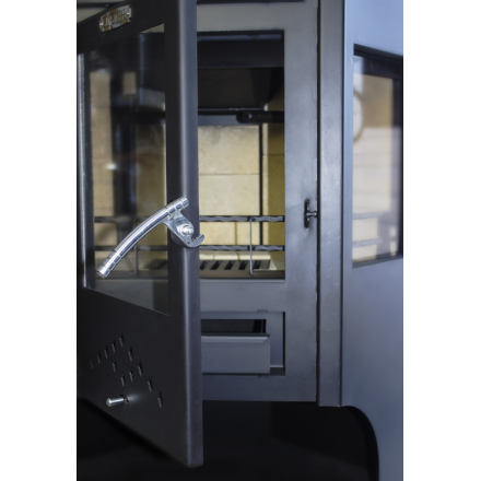 Стальной недорогой камин Сибирь 15 с дровницей фото в Гомеле