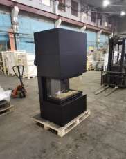 Стальной камин Родос 800 черный купить фото в Гомеле