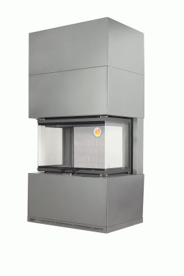 Камин Родос 800 ГРАФИТ шамот белый в Гомеле