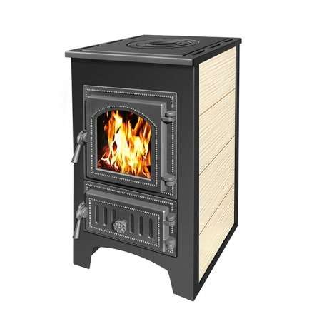 Печь-камин Везувий ПК-01 (270) c плитой бежевая 9 кВт купить в Гомеле