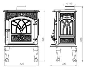 Недорогой камин Сибирь 7 чугунная фото в Гомеле