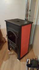 Купить Печь-камин Везувий ПК-01 (270) с плитой и т/о красный 9 кВт в Гомеле в Гомеле