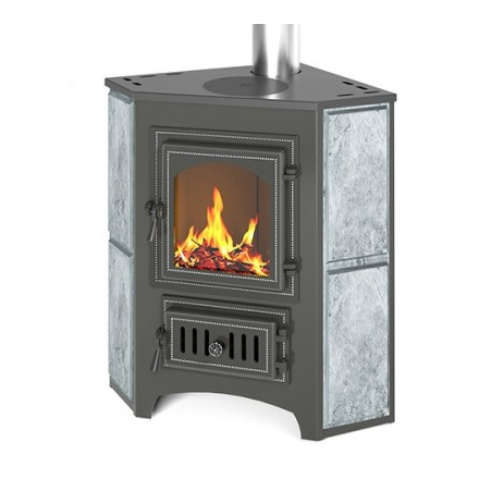 Печь-камин Везувий ПК-01 (220) с конфоркой угловой талькохлорит Амазонка бай фото в Гомеле